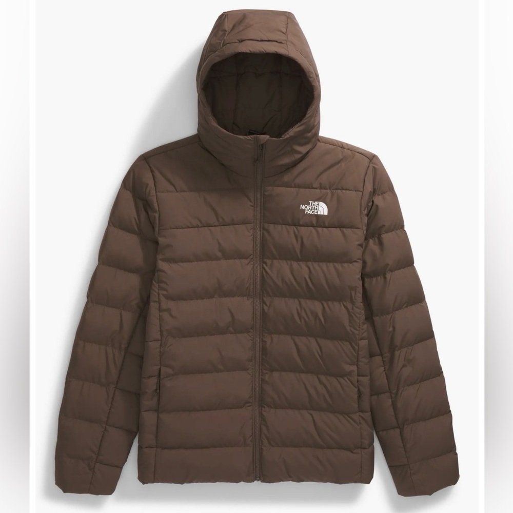 Men’s The North Face Aconcagua 3 Hoodie Puffer Jacket Smokey Brown size L - Picture 10 of 10